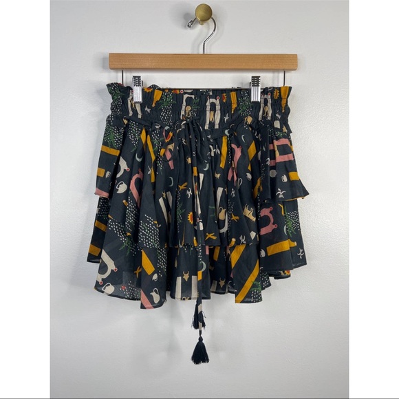 Carolina K Marcia Mini Skirt & Blouse Set in Five Elements Women's Size XS NWOT - Picture 4 of 11